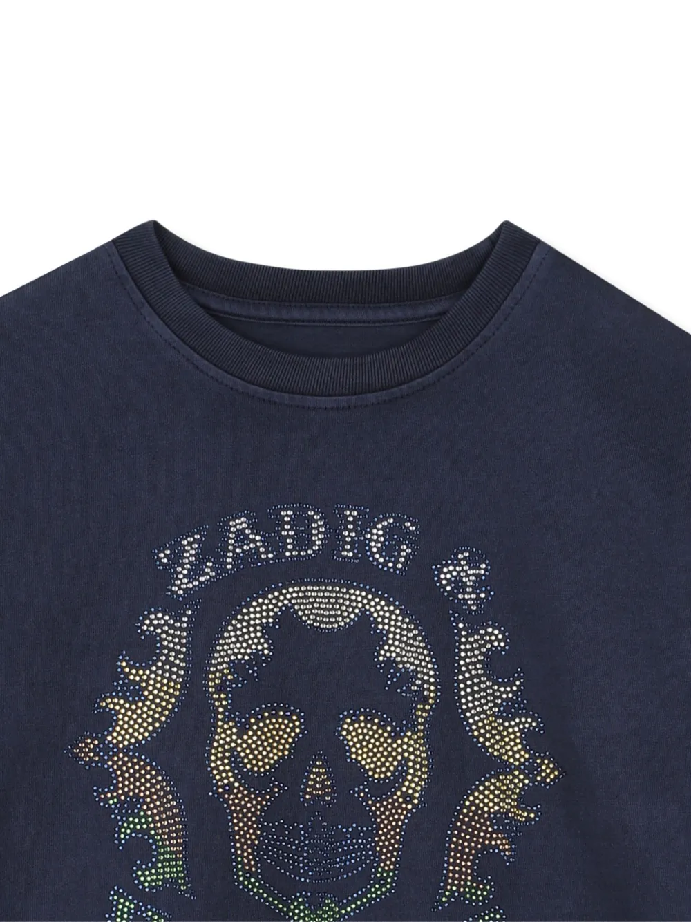 Zadig & Voltaire Kids T-shirt verfraaid met doodskop Blauw