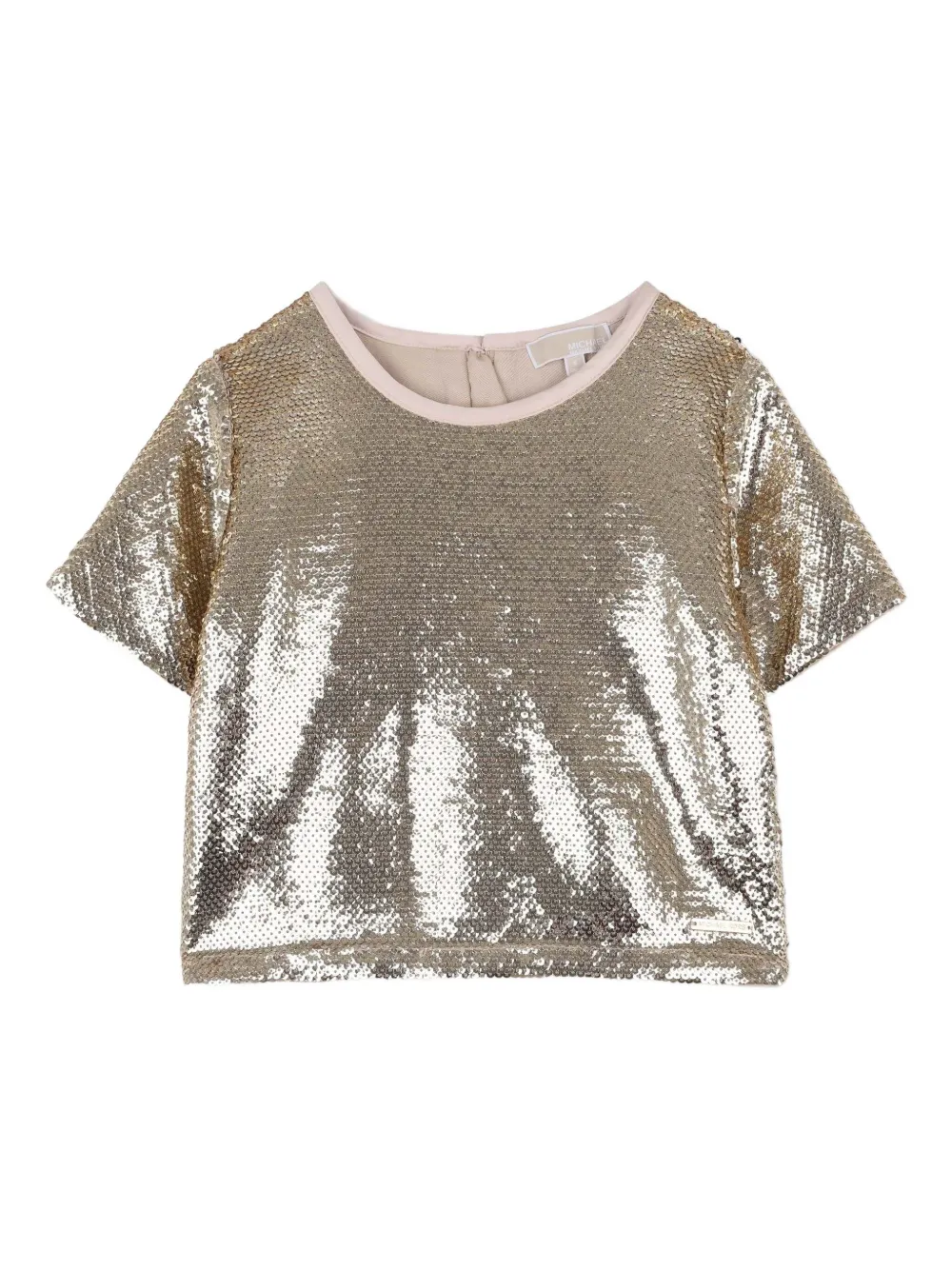 Michael Kors Kids Cropped top verfraaid met pailletten Goud