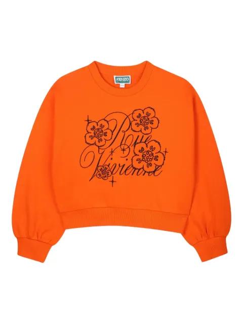 Kenzo Kids floral-print sweatshirt