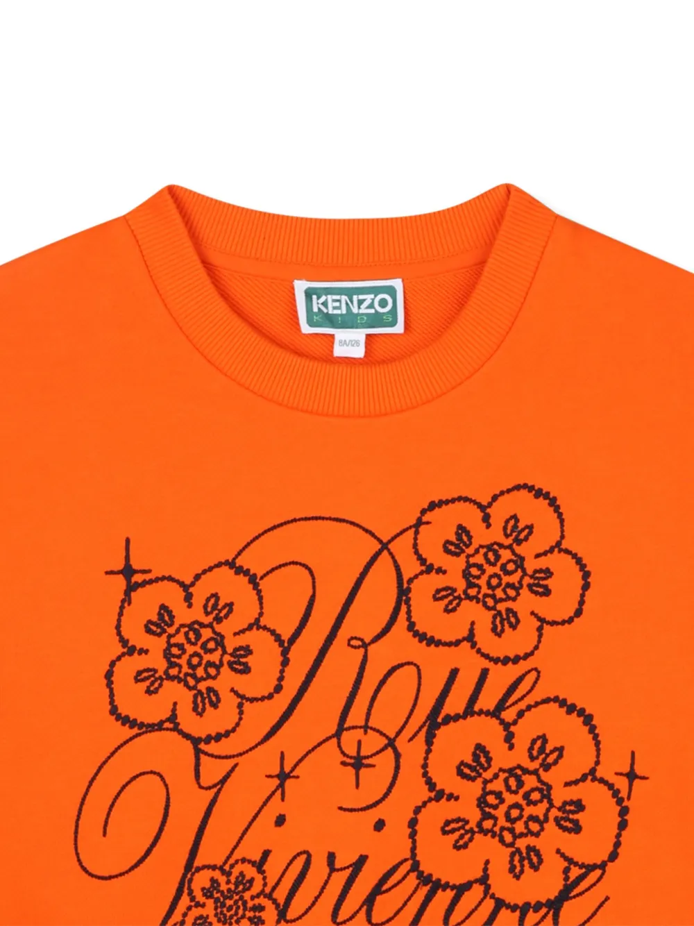 Kenzo Kids Sweater met bloemenprint Oranje