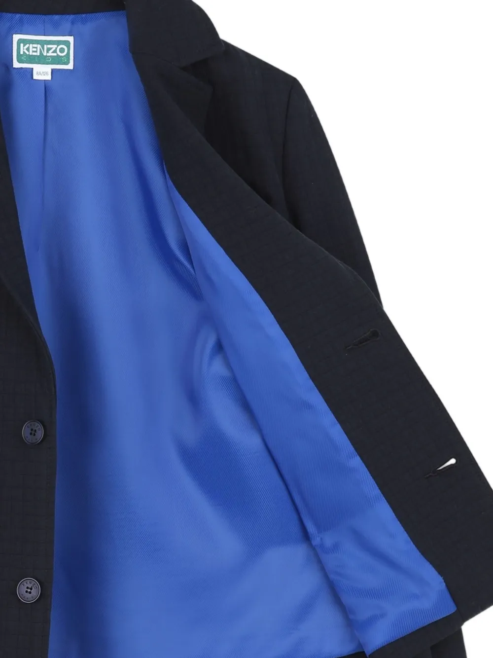 Kenzo Kids Blazer met enkele rij knopen Blauw