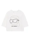 Karl Lagerfeld Kids colour-blocked track jacket and pants set - Black