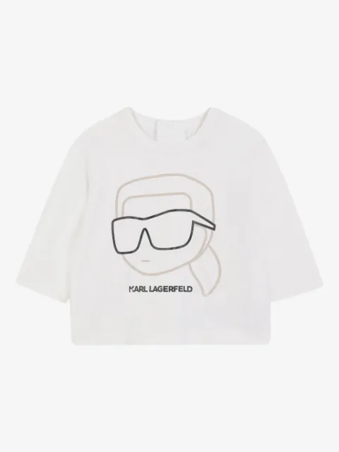 Karl Lagerfeld Kids colour-blocked track jacket and pants set
