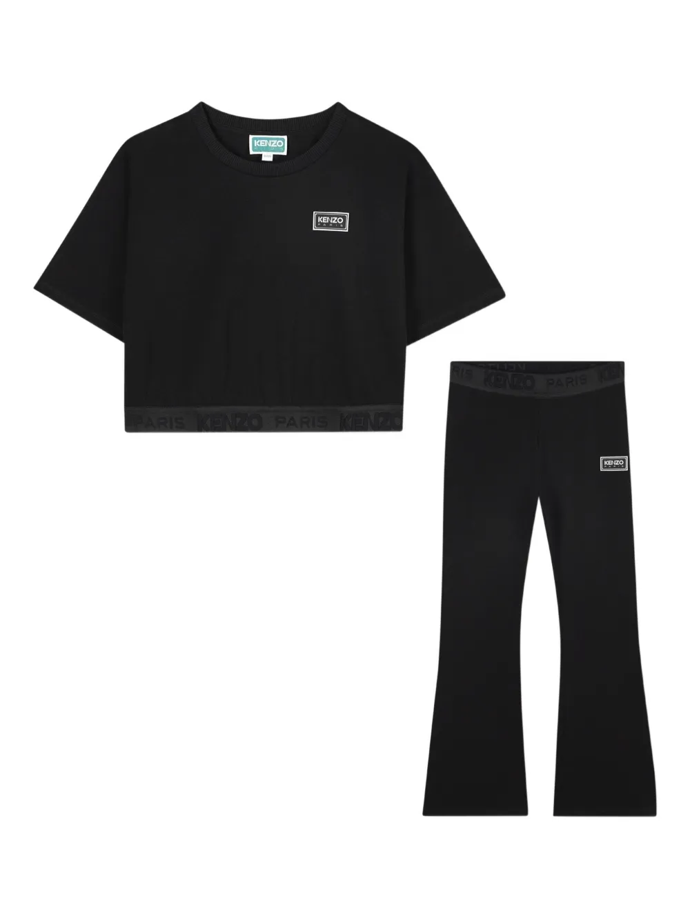 Kenzo Kids Trainingspak met logo Zwart