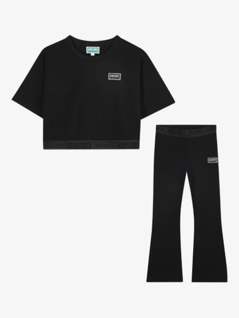 Kenzo Kids logo-appliqué tracksuit set