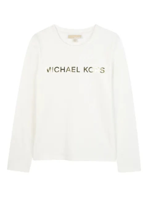 Michael Kors Kids logo-print long-sleeved T-shirt 