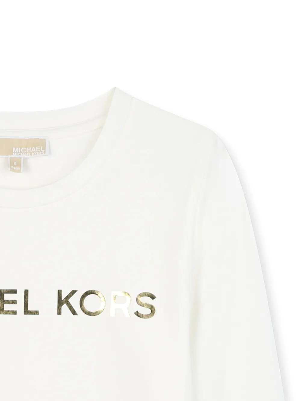 Michael Kors Kids T-shirt met logoprint Beige