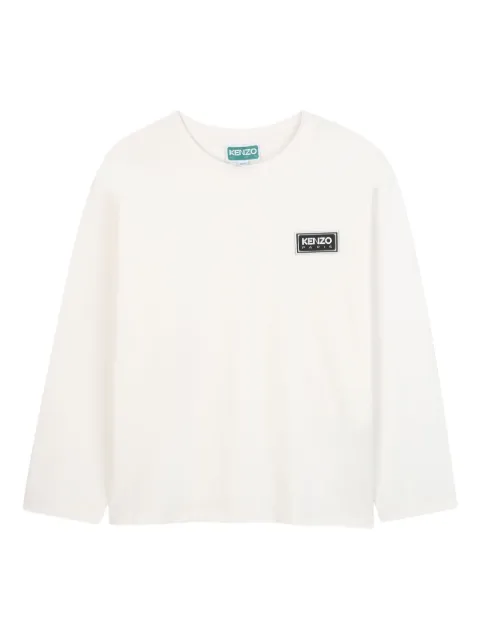 Kenzo Kids playera manga larga con logo estampado