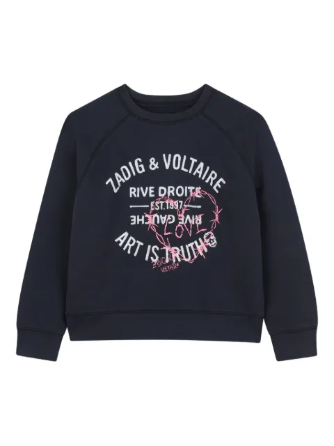 Zadig & Voltaire Kids graphic-print sweatshirt