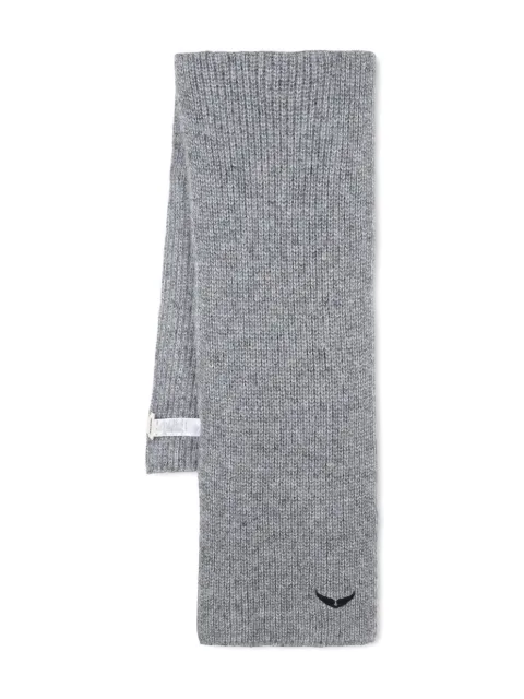 Zadig & Voltaire Kids ribbed knit scarf