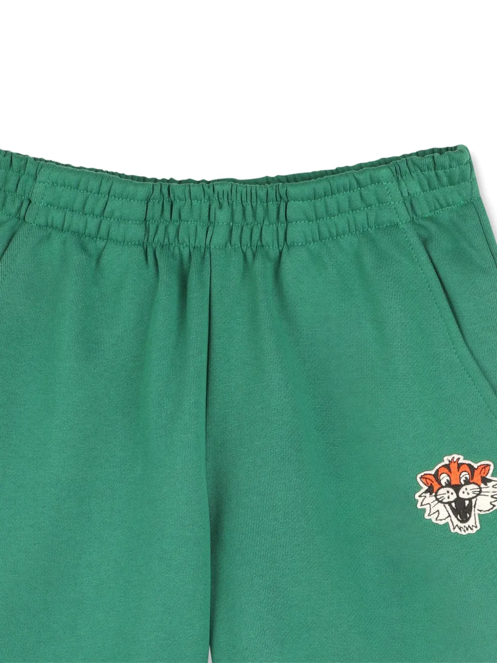 Kenzo Kids Shorts met Tiger-borduurwerk Groen