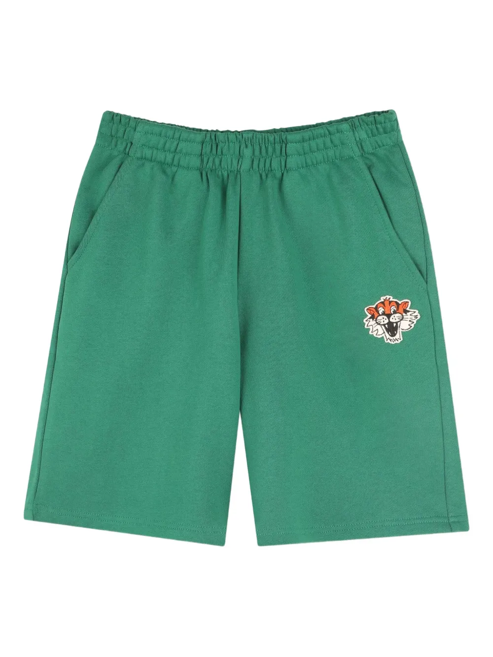 Kenzo Kids Shorts met Tiger-borduurwerk Groen