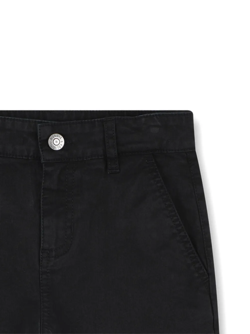 Zadig & Voltaire Kids Broek met geborduurd logo Zwart