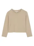 Michael Kors Kids logo-lettering sweatshirt - Neutrals