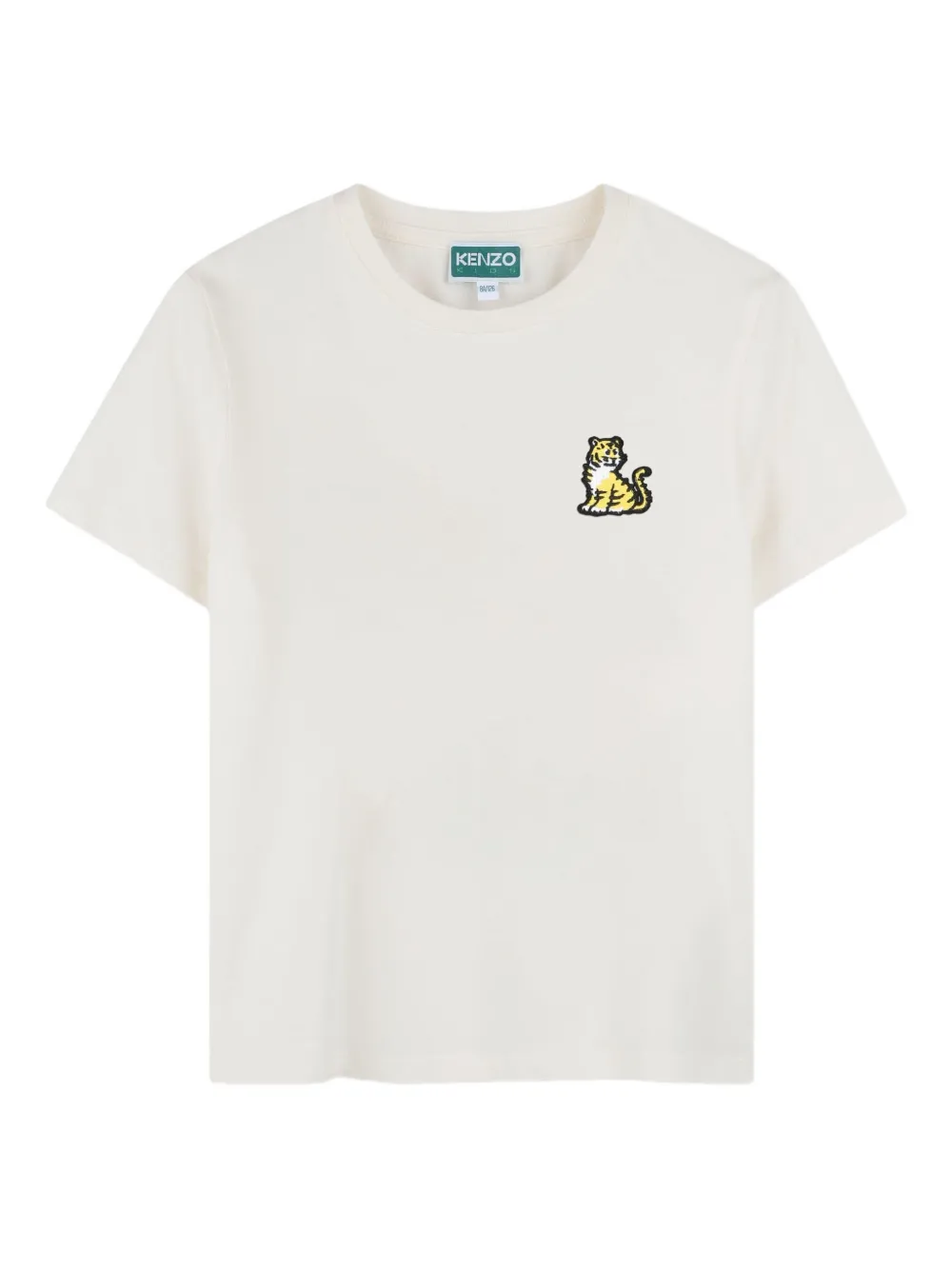 Kenzo Kids T-shirt met Tiger-borduurwerk Wit