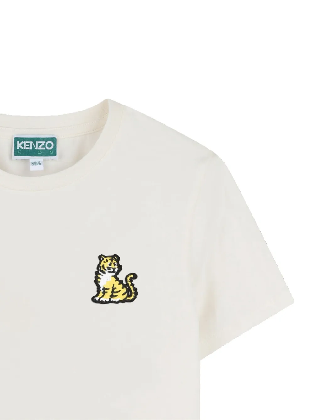 Kenzo Kids T-shirt met Tiger-borduurwerk Wit