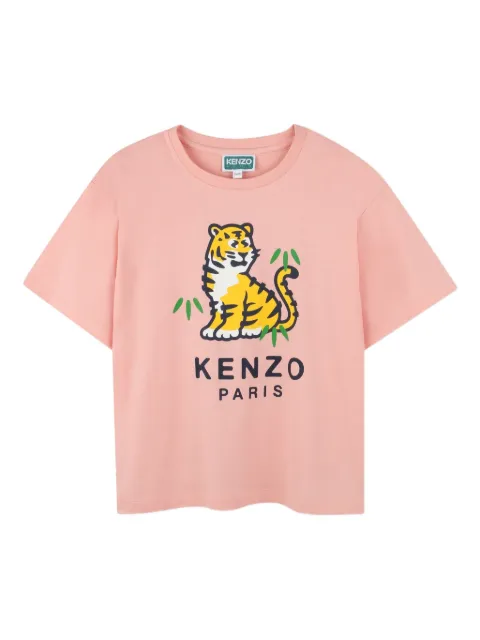 Kenzo Kids tiger-print short-sleeve T-shirt