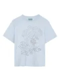 Kenzo Kids graphic-print short-sleeve T-shirt - Blue