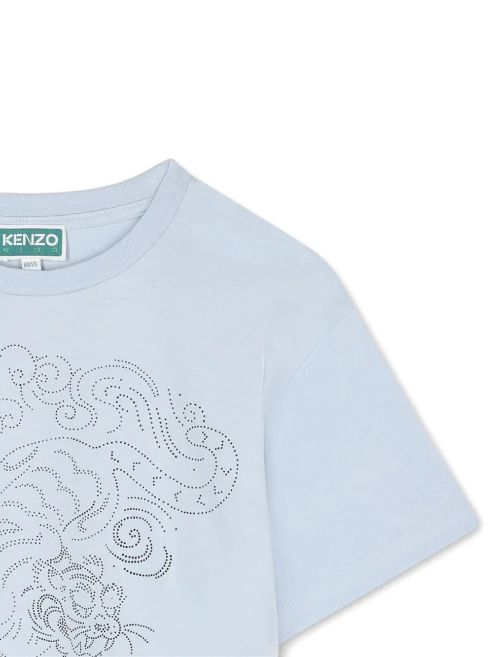 Kenzo Kids T-shirt met print Blauw