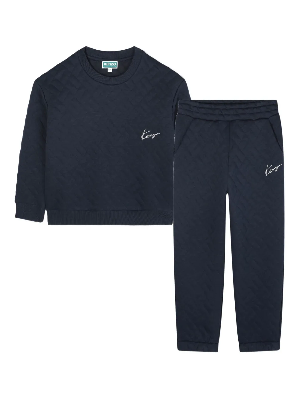 Kenzo Kids Gewatteerd trainingspack Blauw
