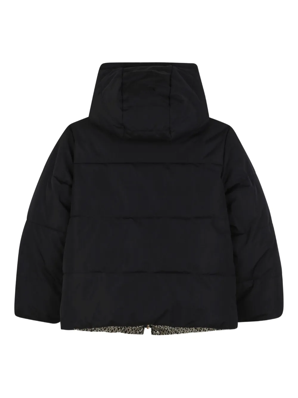 Michael Kors Kids Gewatteerd jack met capuchon Zwart
