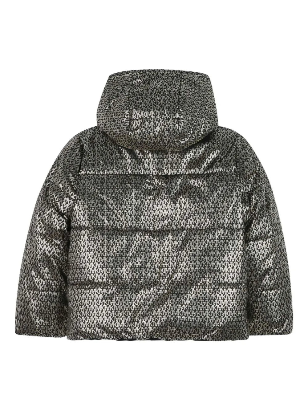 Michael Kors Kids Gewatteerd jack met capuchon Zwart
