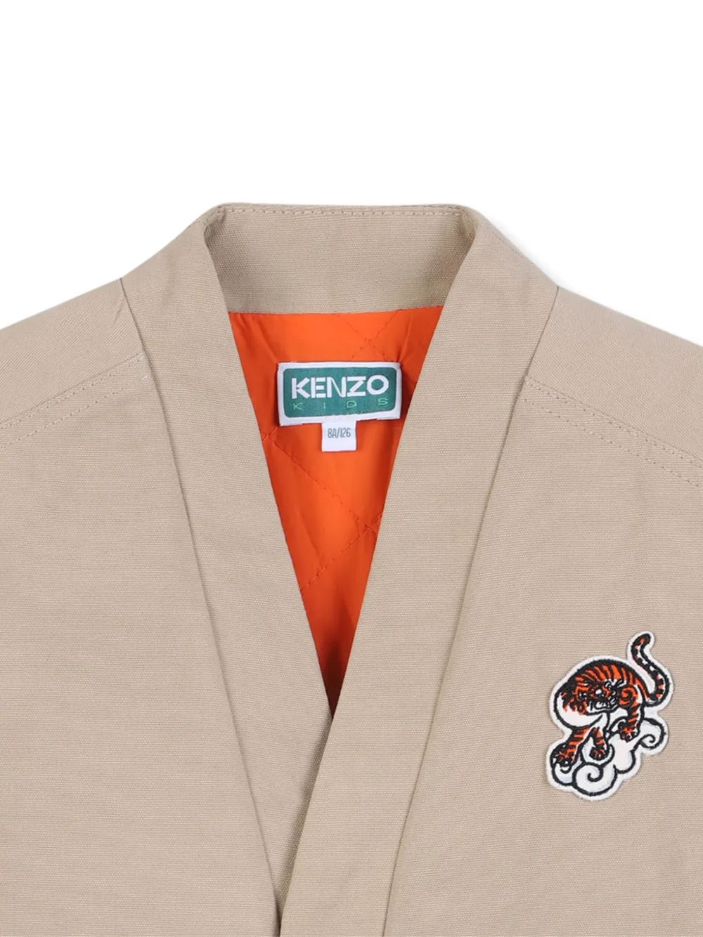 Kenzo Kids Jack met tijgerpatch Beige