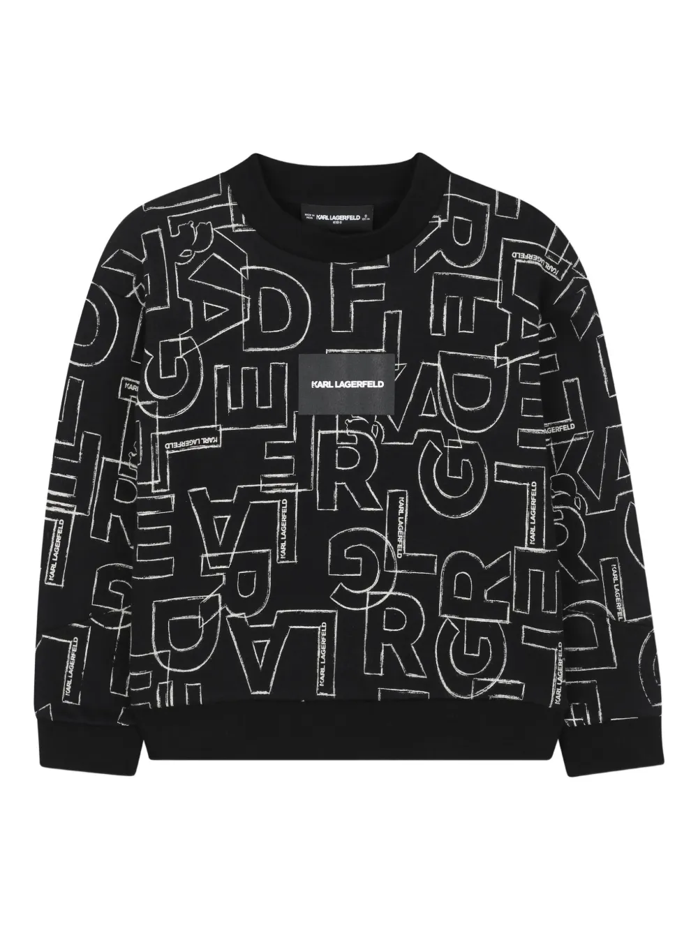Karl Lagerfeld Kids Felpa con logo - Nero