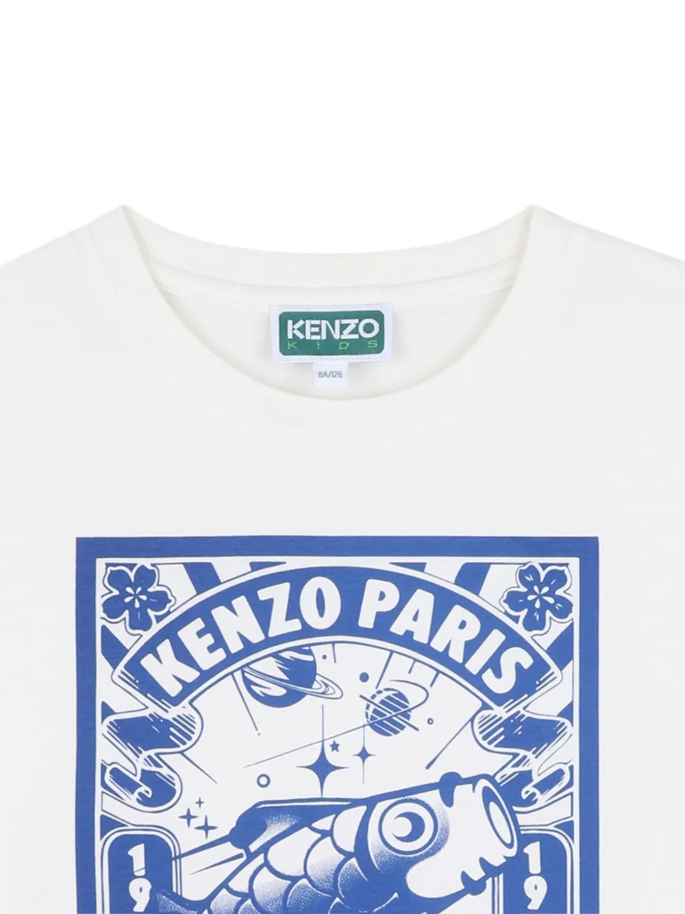 Kenzo Graphic-print T-shirt In White