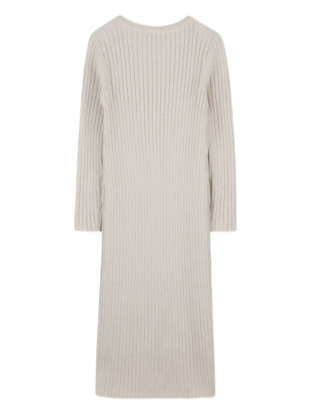 Michael Kors Kids Ribgebreide maxi-jurk Goud