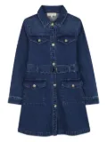 Michael Kors Kids button-up denim shirt dress - Blue