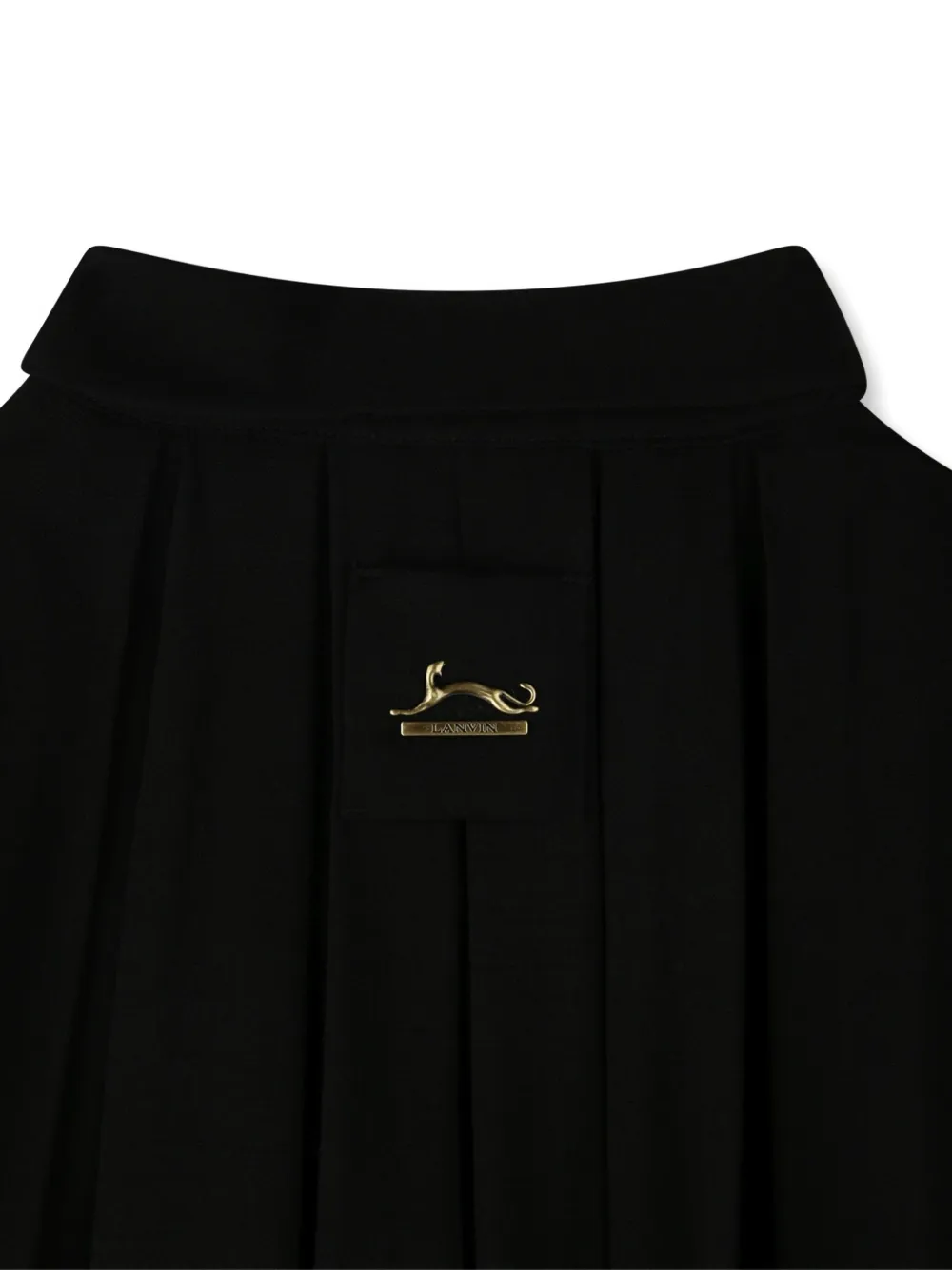 Lanvin Enfant Geplooid shirt Zwart
