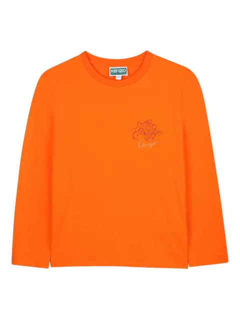 Kenzo Kids تيشيرت بأكمام طويلة وزينة جرافيك