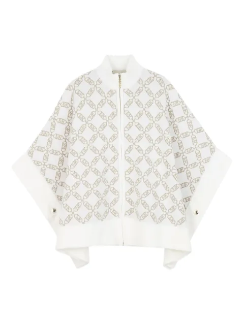 Michael Kors Kids MK Empire-jacquard cape 