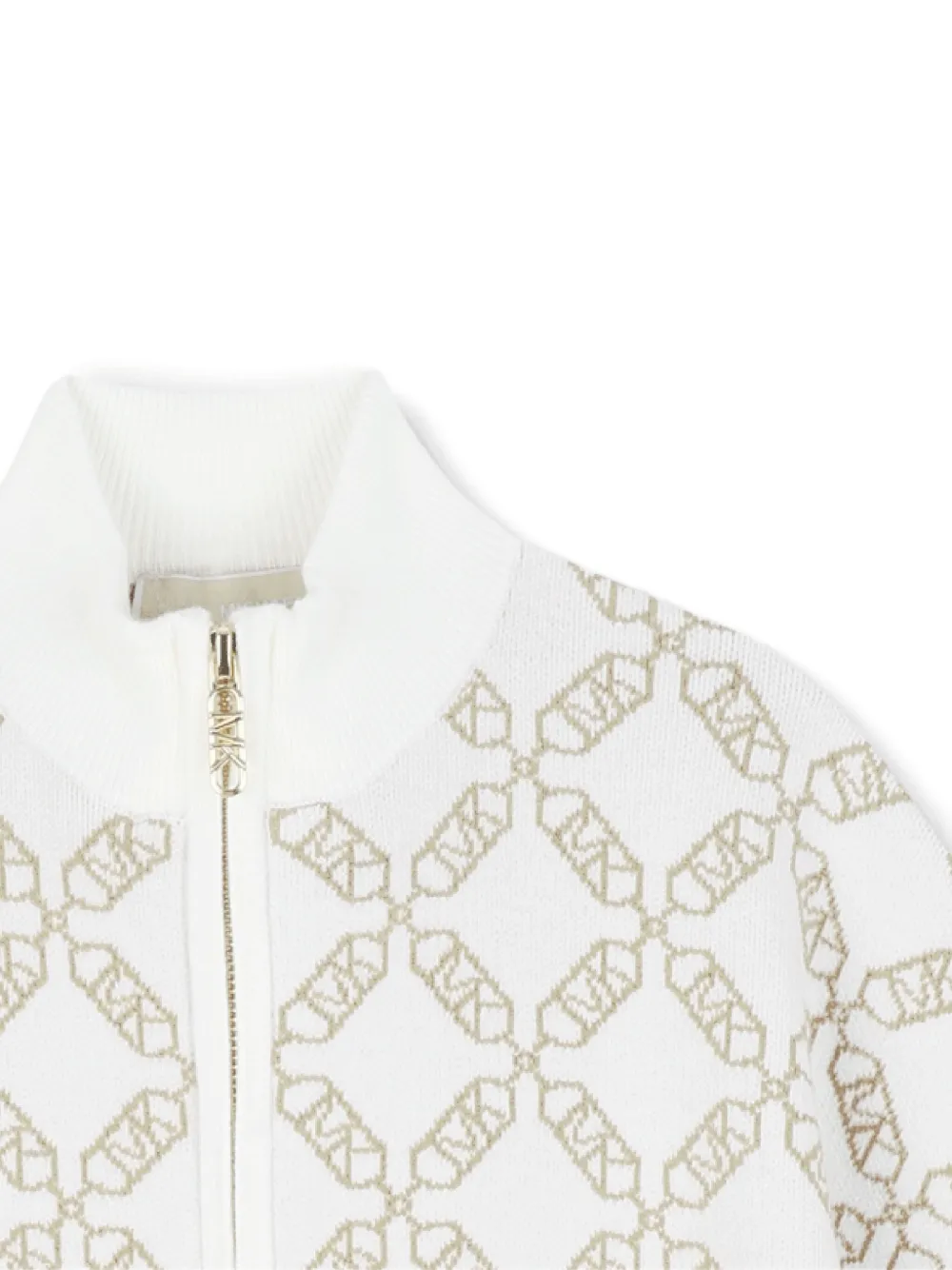 Michael Kors Kids Cape met MK Empire-jacquard Wit