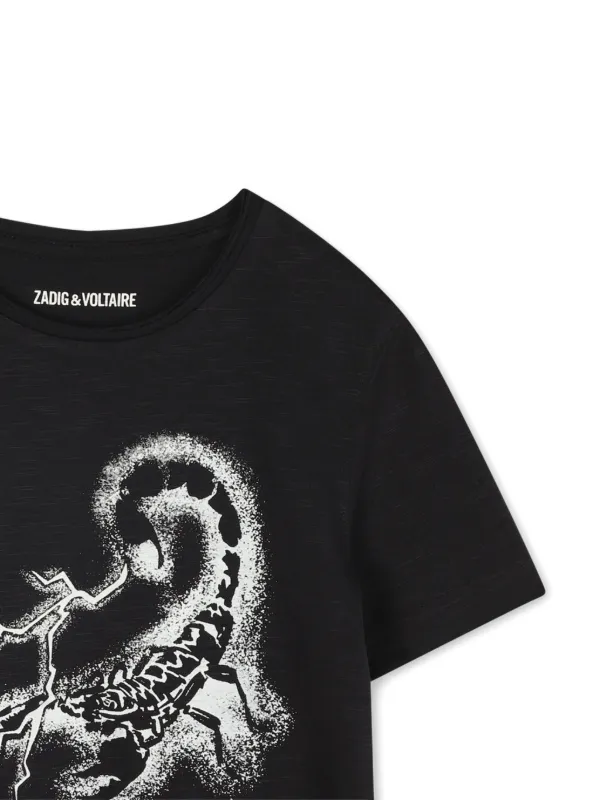 T-Shirt En Coton À Imprimé Teddy Skull Xo Zadig & Voltaire pour homme en coloris Noir