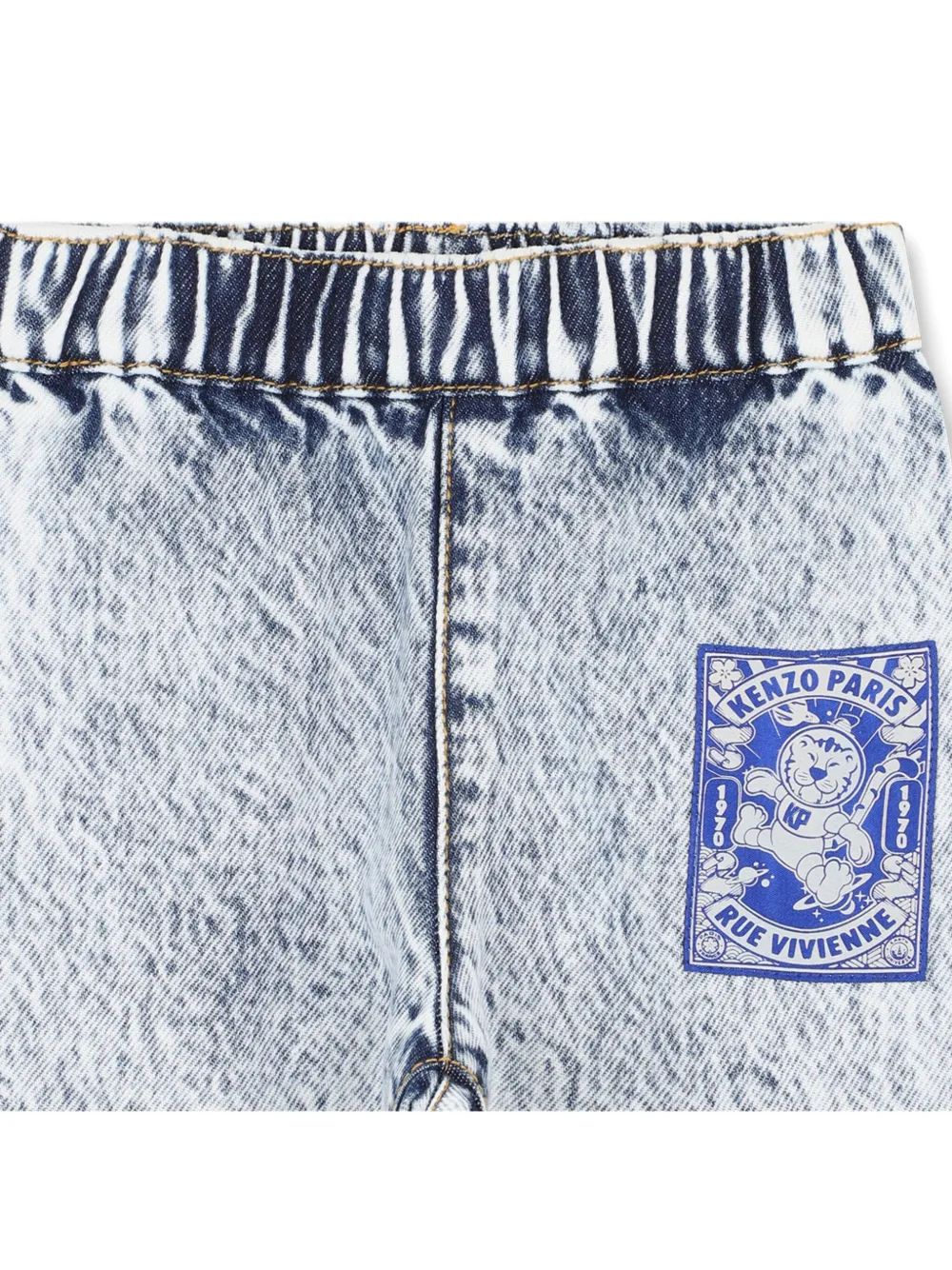 Kenzo Kids Shorts met vervaagd effect Blauw