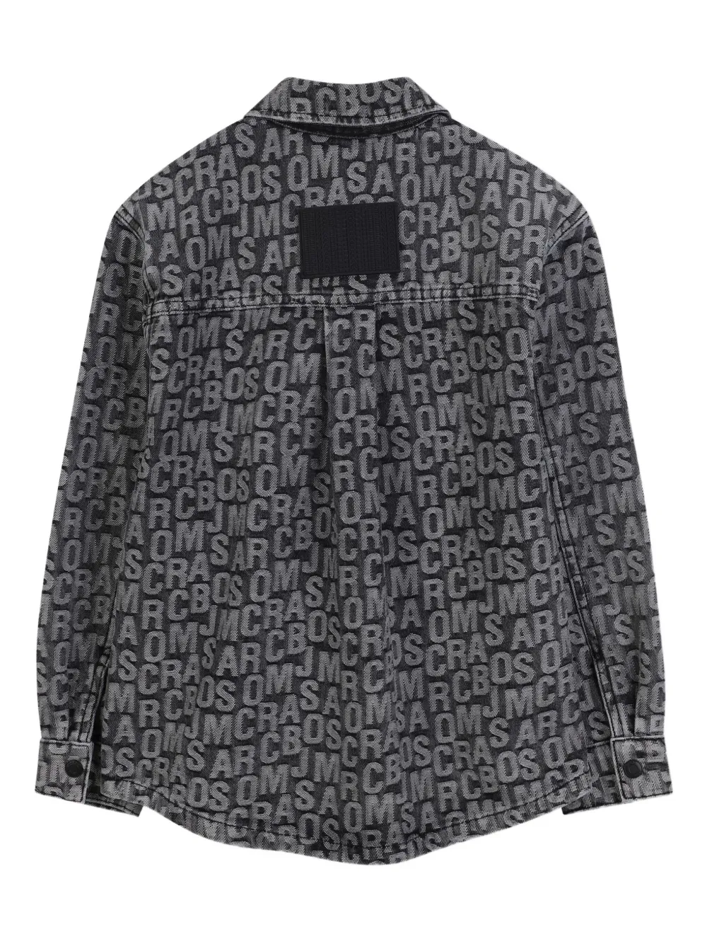 Marc Jacobs Kids Button-up shirt met logo-jacquard Zwart