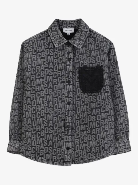 Marc Jacobs Kids camisa con logo en jacquard