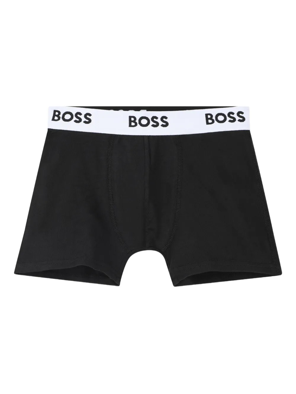 BOSS Kidswear Drie boxershorts met logoband Zwart