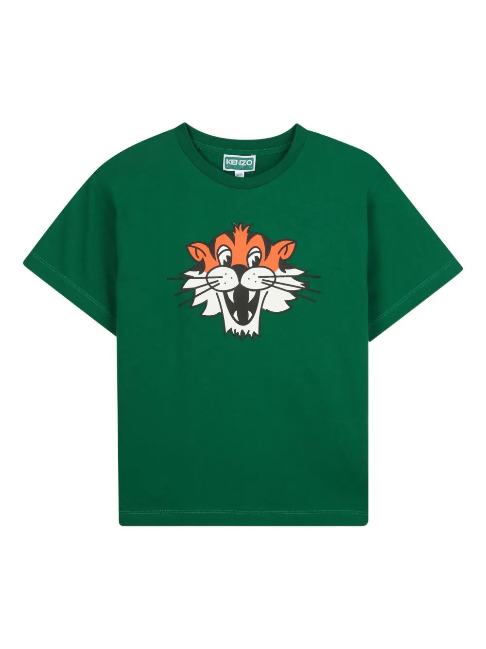 Kenzo Kids T-shirt met tijgerprint Groen