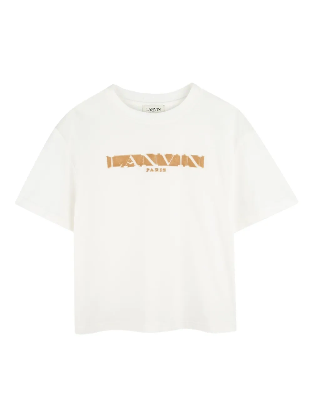 Lanvin Enfant playera con logo afelpado | blanco | Image 1