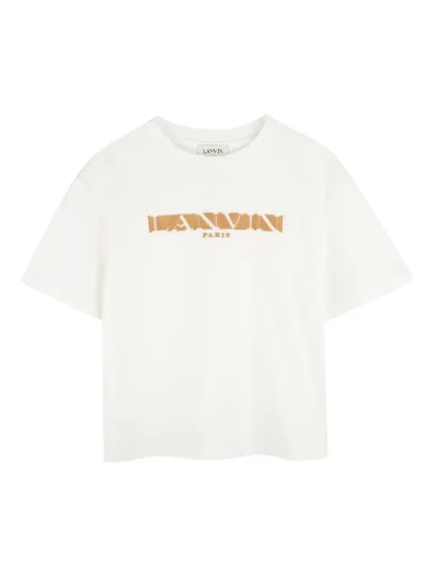 Lanvin Enfant flocked-logo T-shirt
