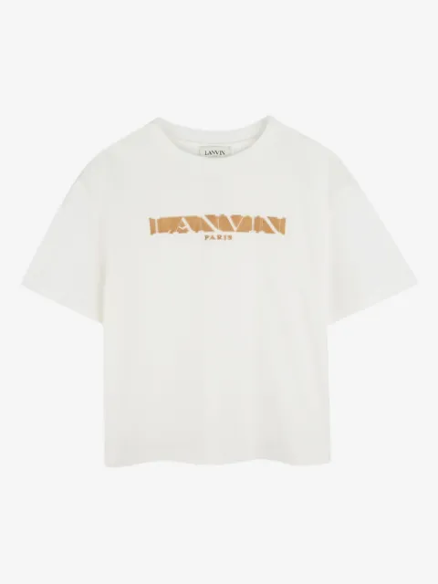 Lanvin Enfant flocked-logo T-shirt