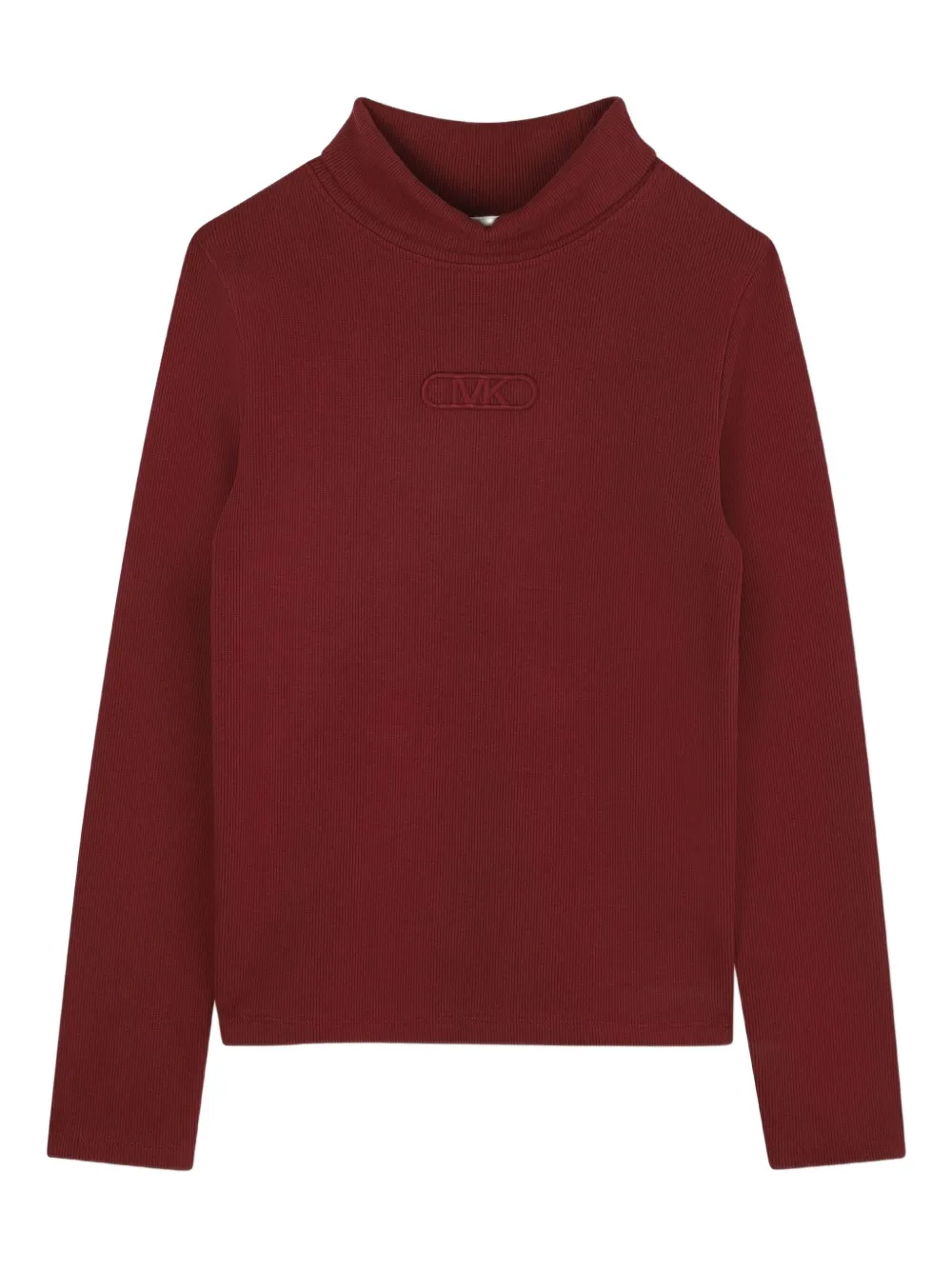 Michael Kors Kids Geribbelde top met col Rood
