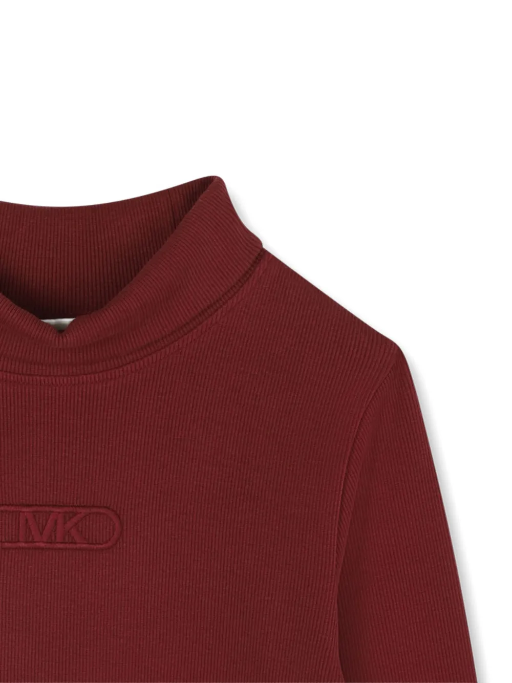 Michael Kors Kids Geribbelde top met col Rood
