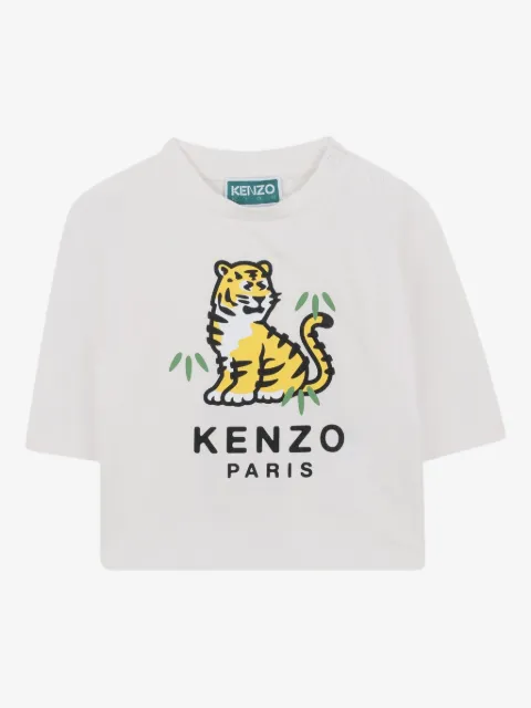 Kenzo Kids playera con tigre estampado