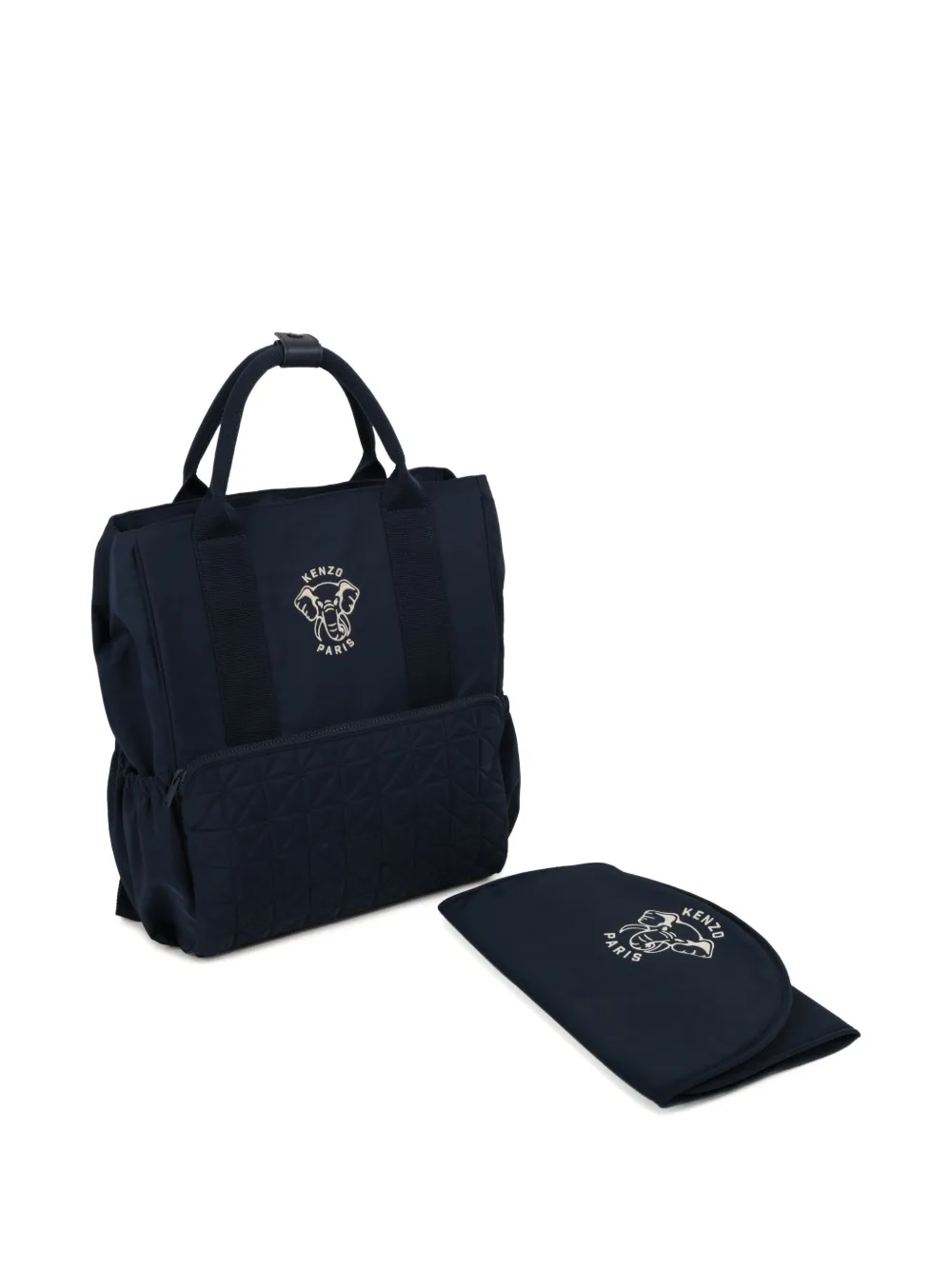 Kenzo Kids Luiertas met gewatteerd vlak - Blauw