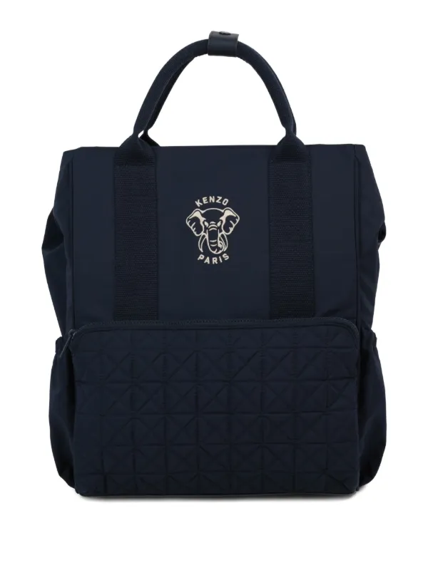 Kenzo Kids Sac à Langer à Empiècement Matelassé Bleu FARFETCH MA