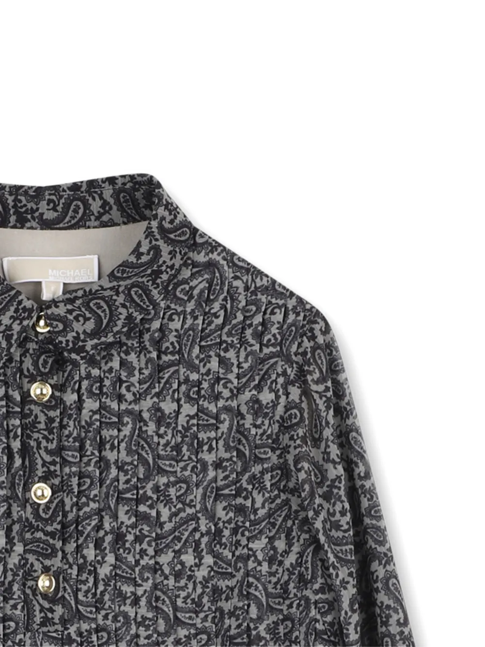 Michael Kors Kids Geplooide jurk Zwart